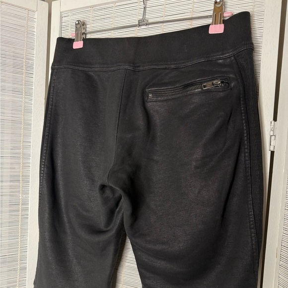 Polo Ralph Lauren Wax Sweat Joggers Black Size S Zipper Fly and Pockets - Picture 5 of 7